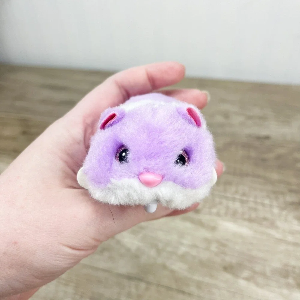 Zuru Zhu Zhu Pets Purple White Motorized Plush Hamster Robotic Toy DG20240408